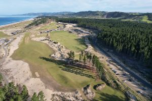 Te Arai (South) 10th Hole Back Aerial